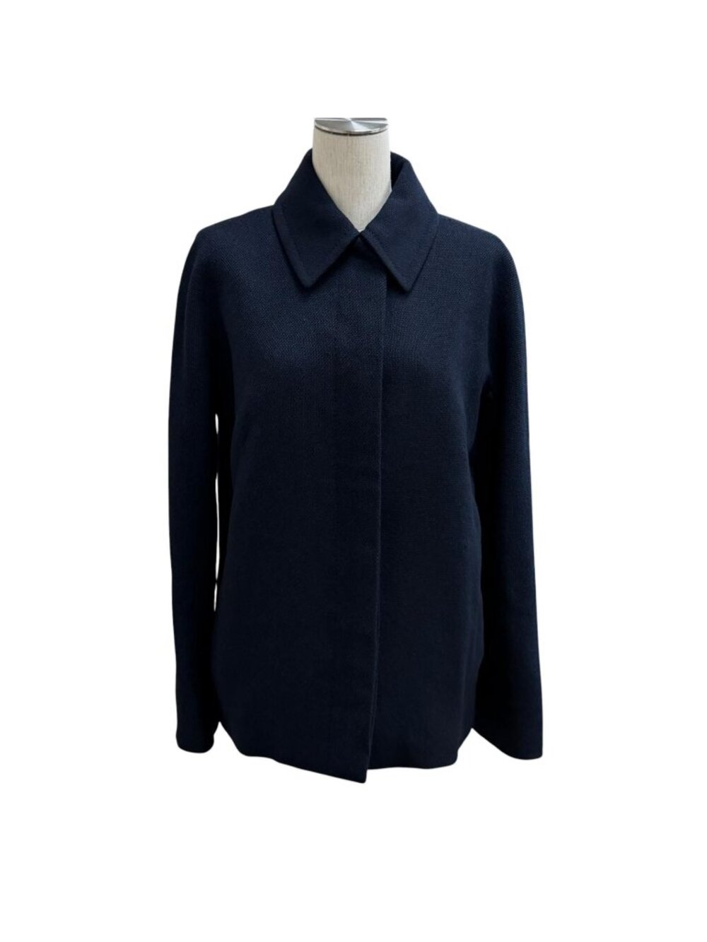 Louis Vuitton Cashmere Wool Blend Lining Monogram Flying Jacket Navy 42